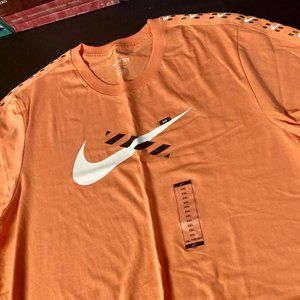 NIKE Swish Logo Tee - "The Nike Tee", Coral - Mens XXL- New!